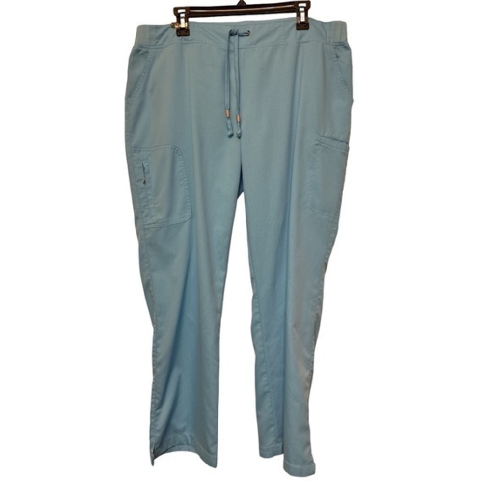 Barco Grey's Anatomy Blue Seafoam Cargo Medical Doctor Nurse Scrub Pants Size XL